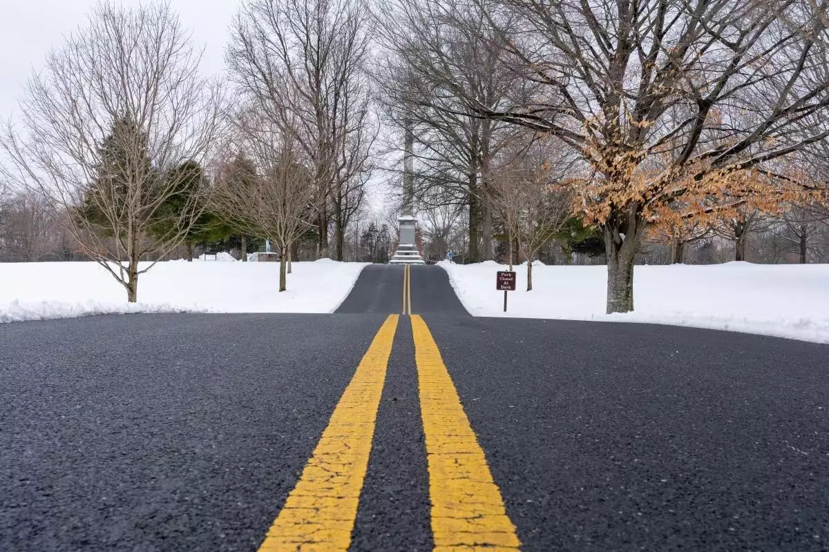 road through Fort Pillow State Historic Park