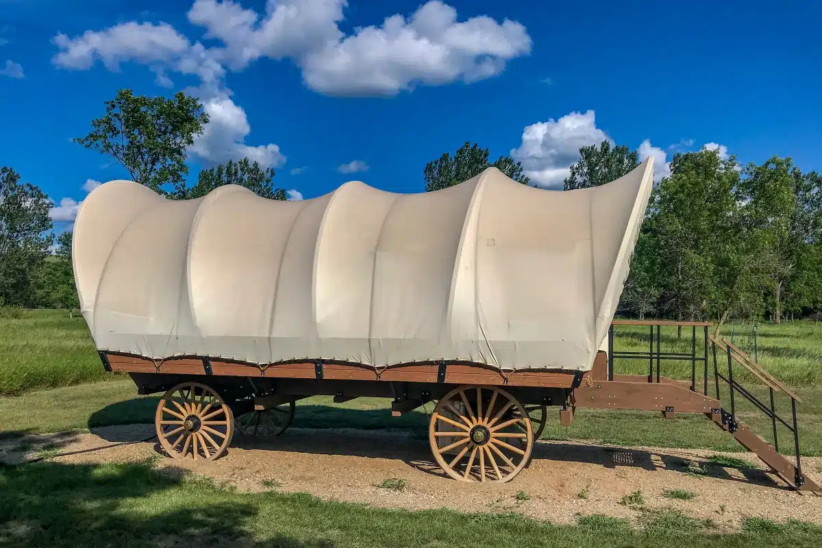 Covered Wagon at Fort Ransom State Park