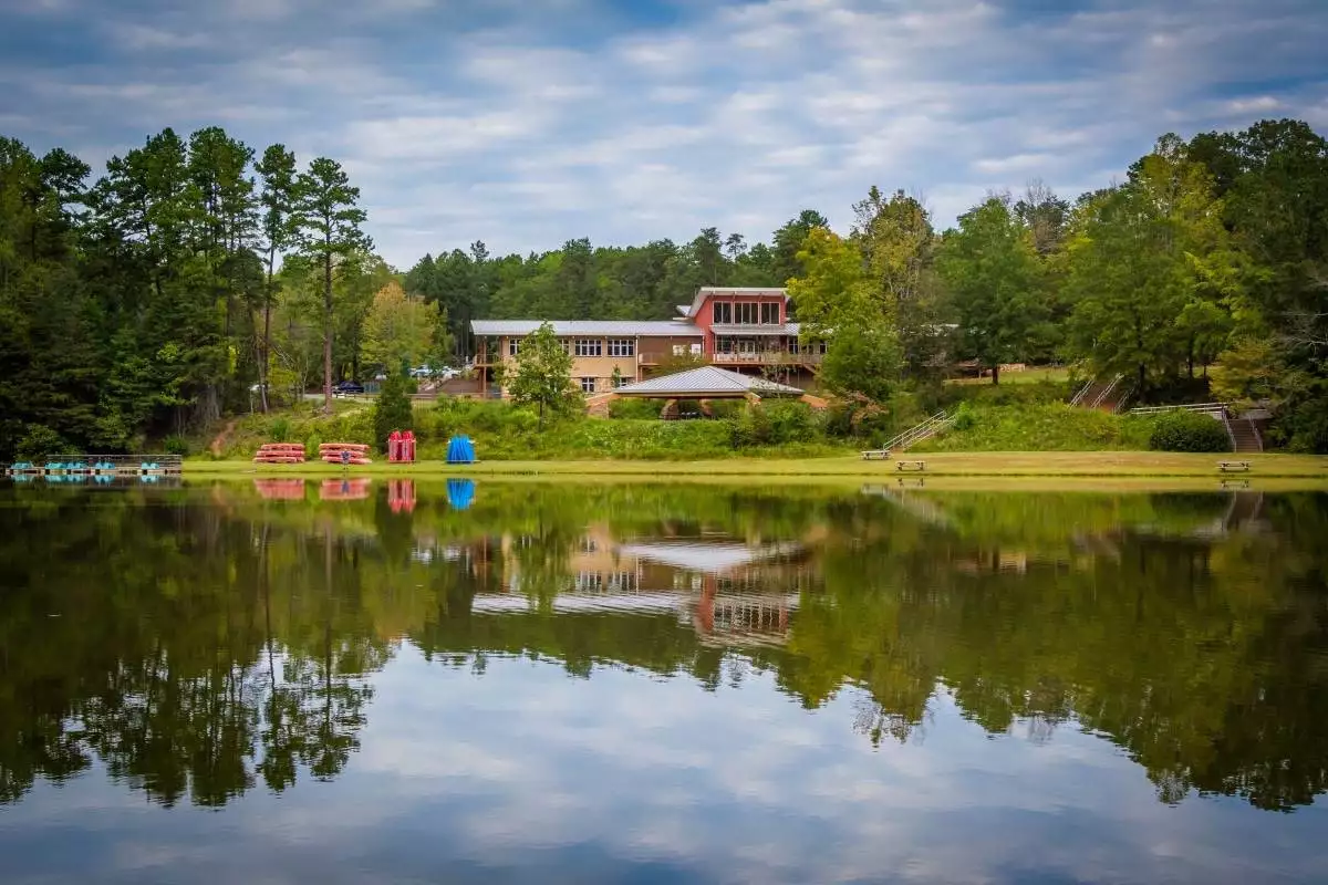 the visitor center at Lake Norman State Park