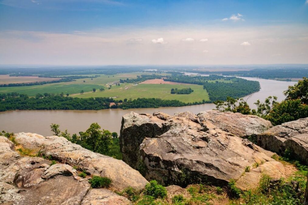 An overlook of Petit Jean State Park