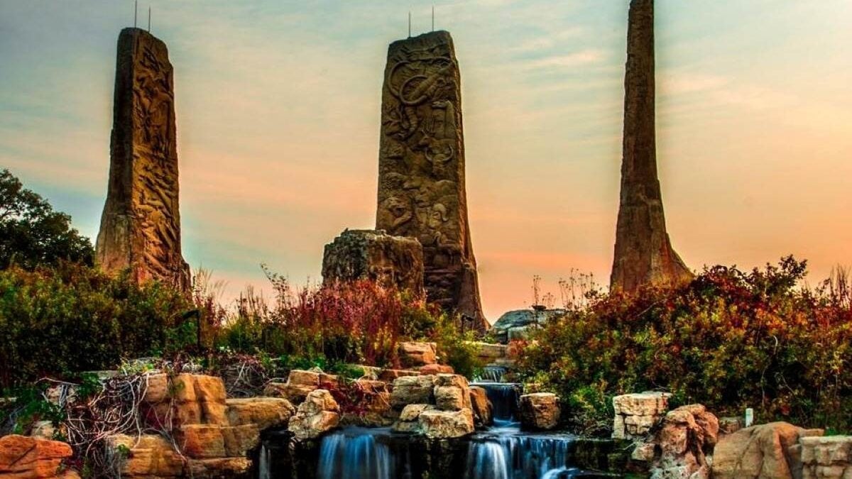 Towers of Time monument at Ponca State Park