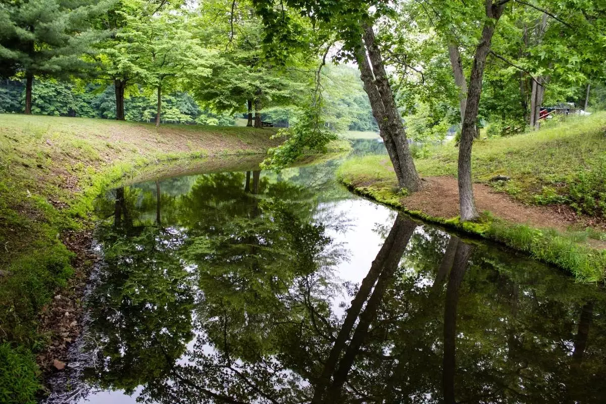 fishing spot on the river at Scioto Trail State Park
