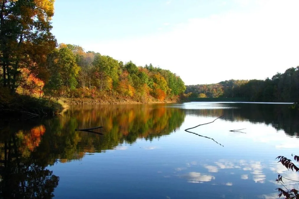 Strouds Run State Park 73 Dow Lake at Strouds Run State park in Athens County Ohio