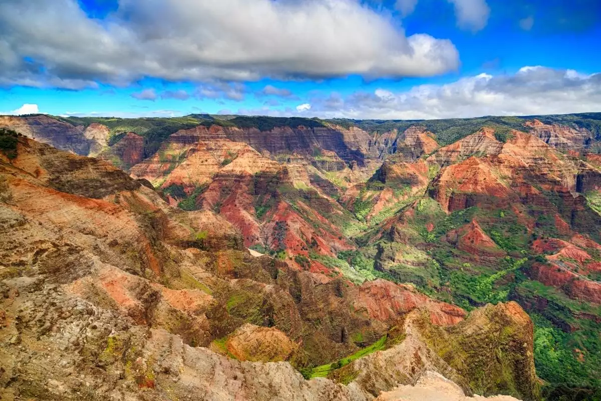 aerial photograph of Waimea Canyon State Park