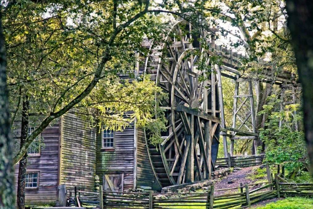 the waterwheel at Bale Grist Mill State Historic Park