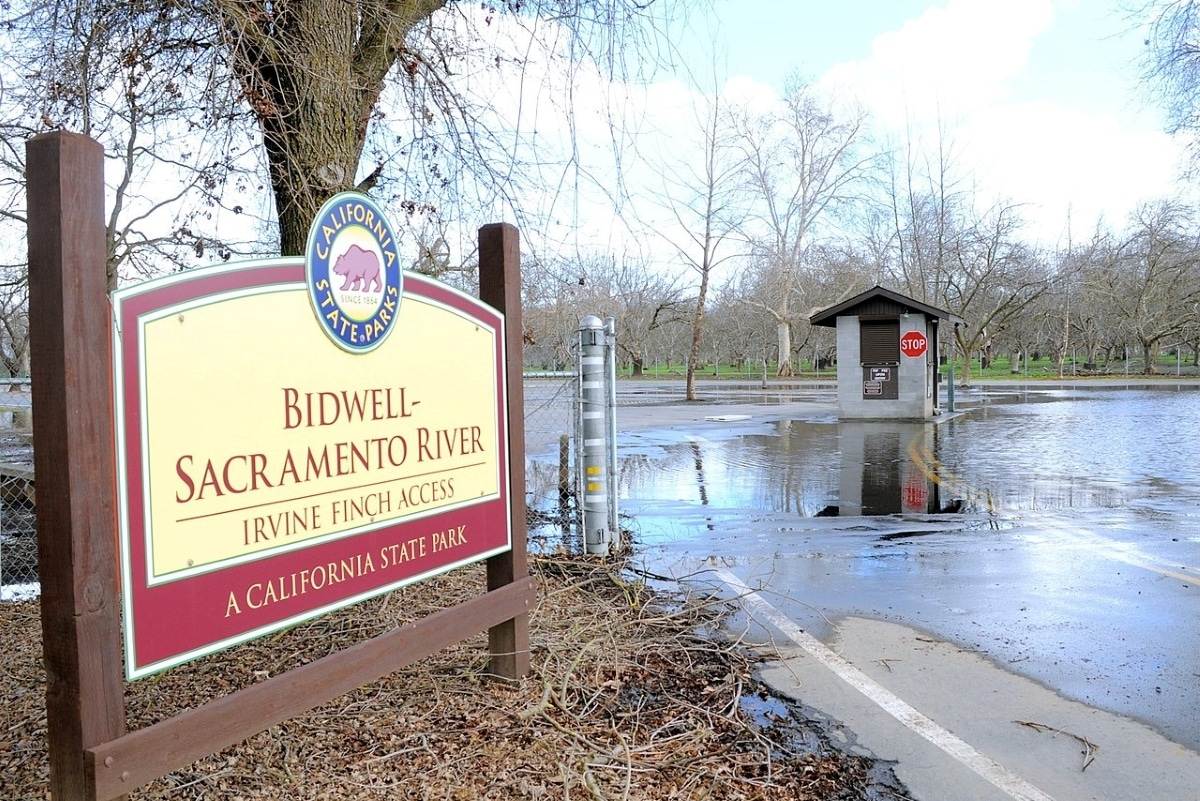 Bidwell-Sacramento River State Park 1 Bidwell–Sacramento River State Park entrance sign