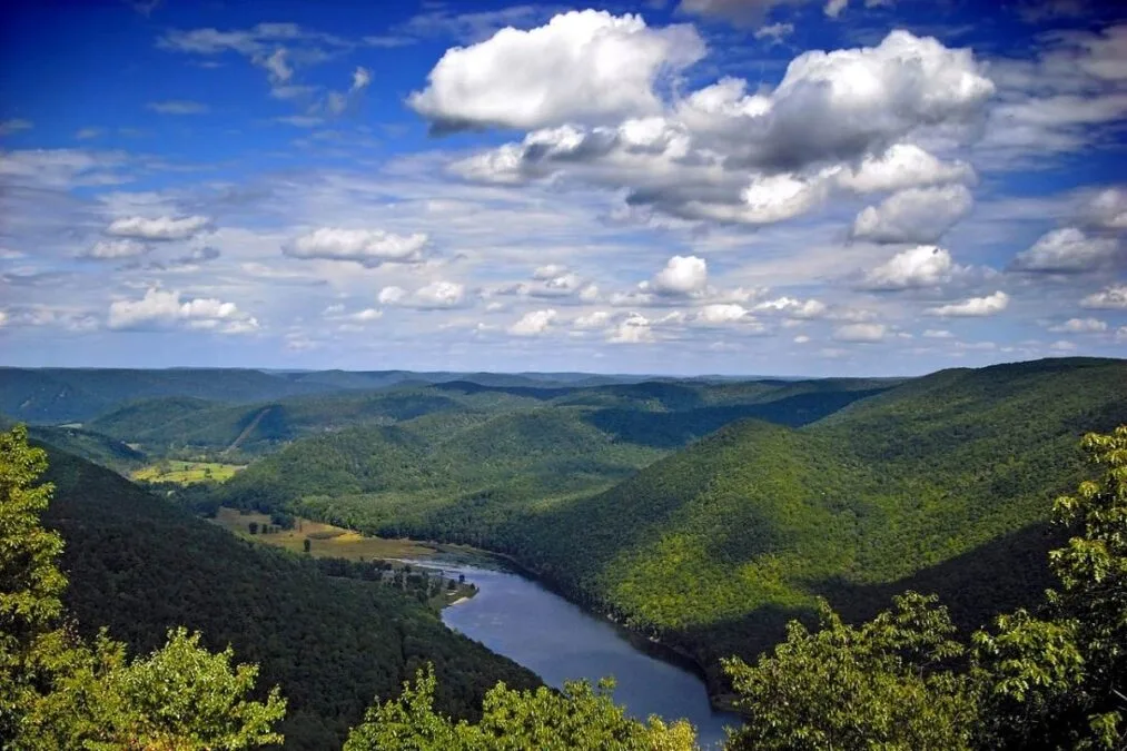 Kettle Creek State Park 54 Northeast-facing vista, Clinton County, within Kettle Creek State Park
