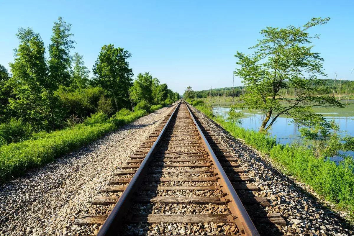 abandoned railroad at Oil Creek State Park