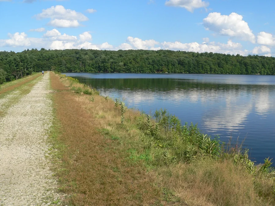 Ashland State Park 2 Dam and reservoir at Ashland State Park in Massachusetts
