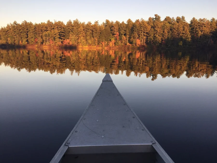 Bear Brook State Park 2 Canoeing on Spruce Pond in Bear Brook State Park, New Hampshire