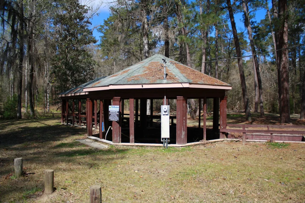 Bladon Springs State Park 1 Octagonal pavilion over the big spring at Bladon Springs State Park, Alabama