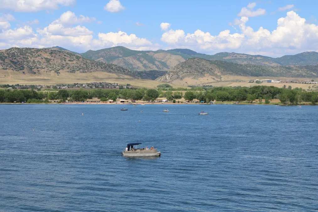 Chatfield State Park 2 Chatfield Reservoir with the foothills behind it in Chatfield State Park, Colorado
