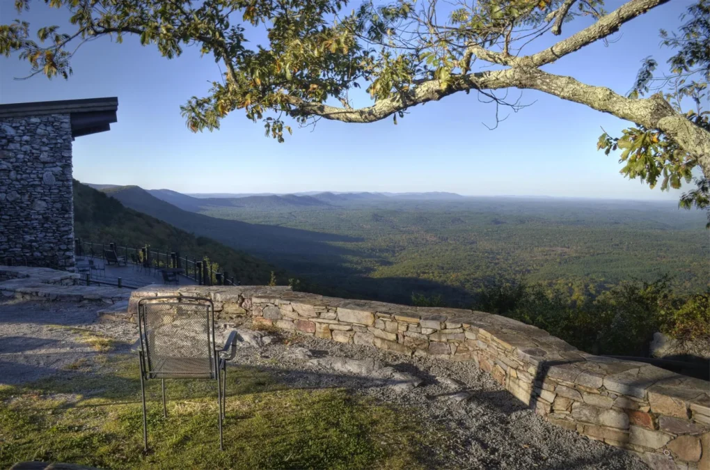 Cheaha State Park 2 Mountain ridges seen from the summit area of Cheaha State Park, Alabama