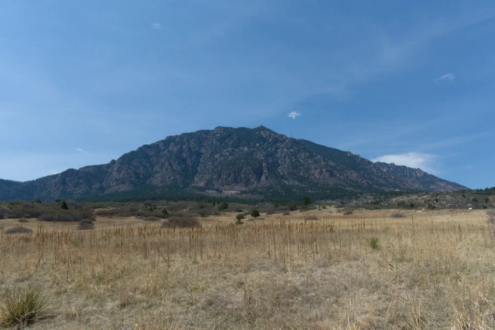 Cheyenne Mountain State Park 4 Cheyenne Mountain seen from the Talon trailhead in Cheyenne Mountain State Park, Colorado