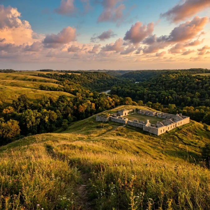 Fort Ridgely State Park landscape Minnesota