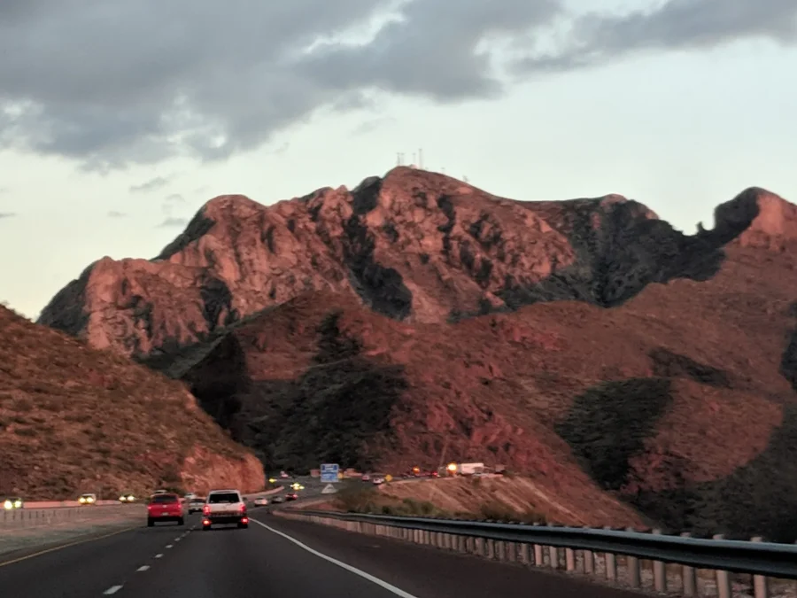 Franklin Mountains State Park 36 Rugged Franklin Mountains rising above a highway in El Paso, Texas