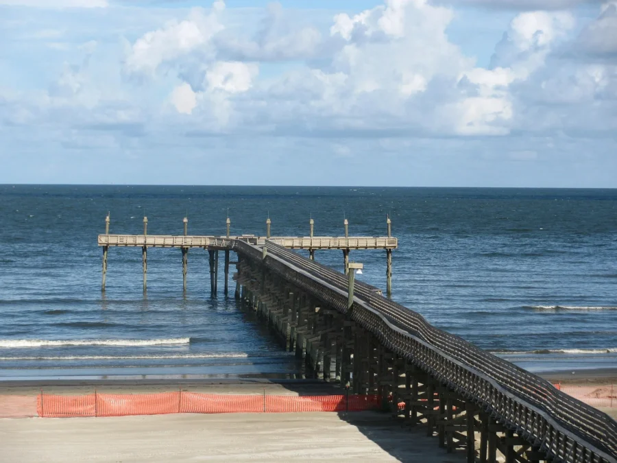 Grand Isle State Park 8 Fishing pier reaching into the Gulf of Mexico at Grand Isle State Park, Louisiana