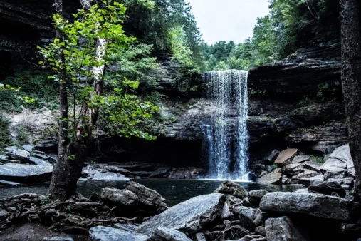 Greeter Falls Trail 26 Greeter Falls in Savage Gulf State Park, Tennessee