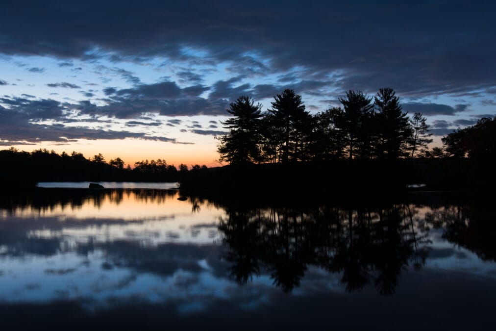 Harriman State Park 80 Lake Tiorati at twilight in Harriman State Park, New York, seen from Seven Lakes Drive