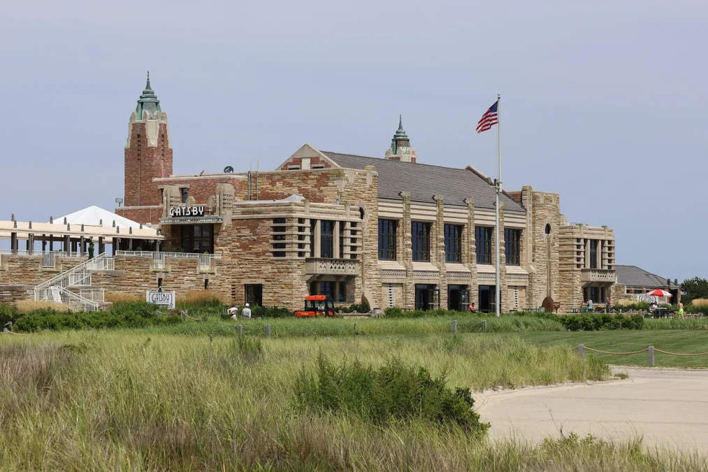Jones Beach State Park 78 West Bathhouse with its tower at Jones Beach State Park, New York