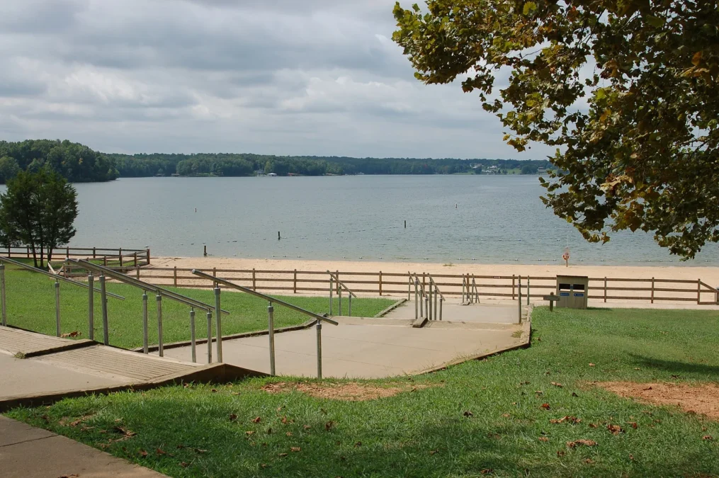 Swimming beach on Lake Anna in Lake Anna State Park, Virginia