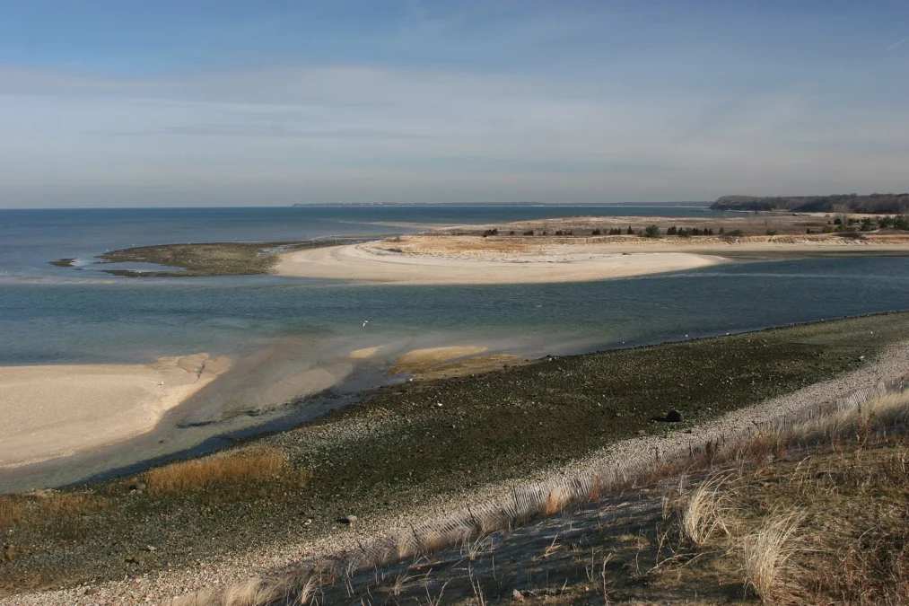 Nissequogue River State Park 33 Mouth of the Nissequogue River at Long Island Sound beside Nissequogue River State Park, New York