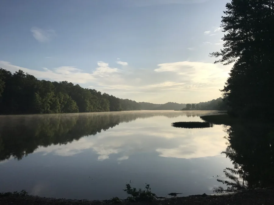Oak Mountain Lake in Oak Mountain State Park, Alabama