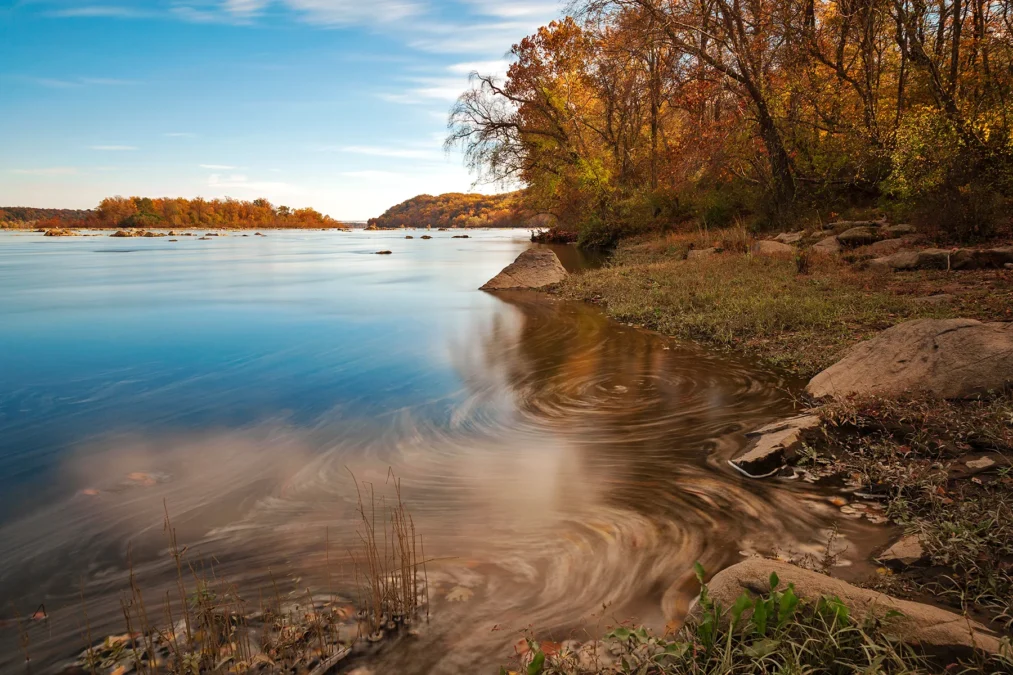 Susquehanna State Park 31 Susquehanna River shore in autumn at Susquehanna State Park, Maryland
