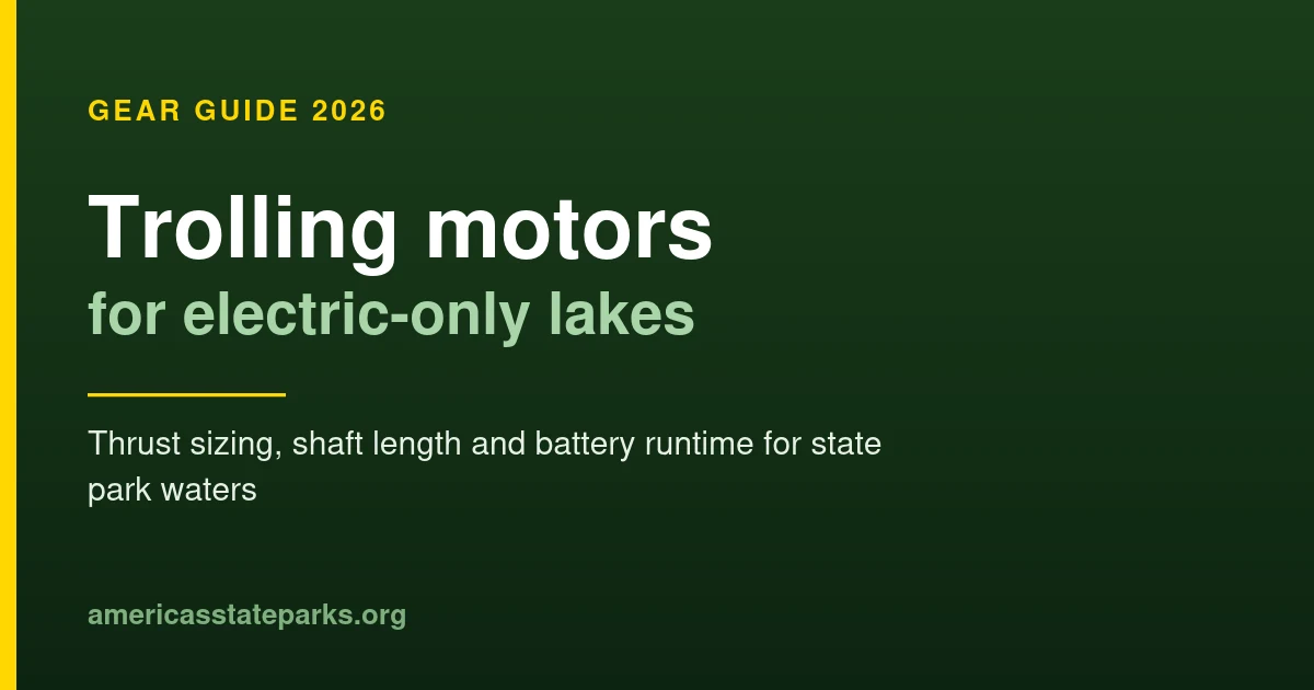 Best trolling motors for electric-only lakes at state parks