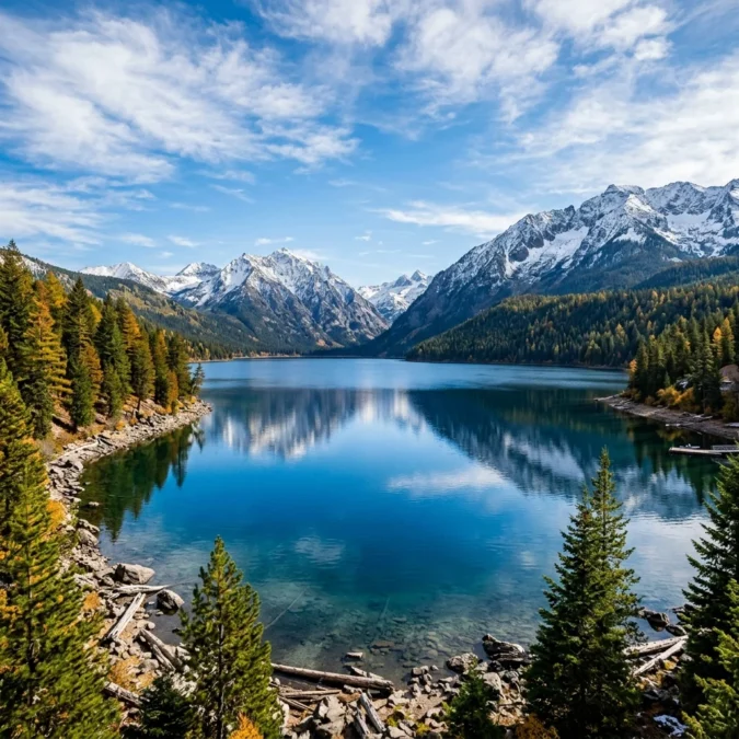 Wallowa Lake mountains Oregon