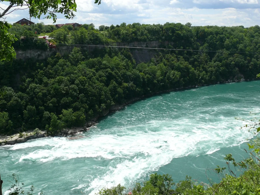 Whirlpool State Park 145 Rapids of the Niagara River below the gorge at Whirlpool State Park, New York