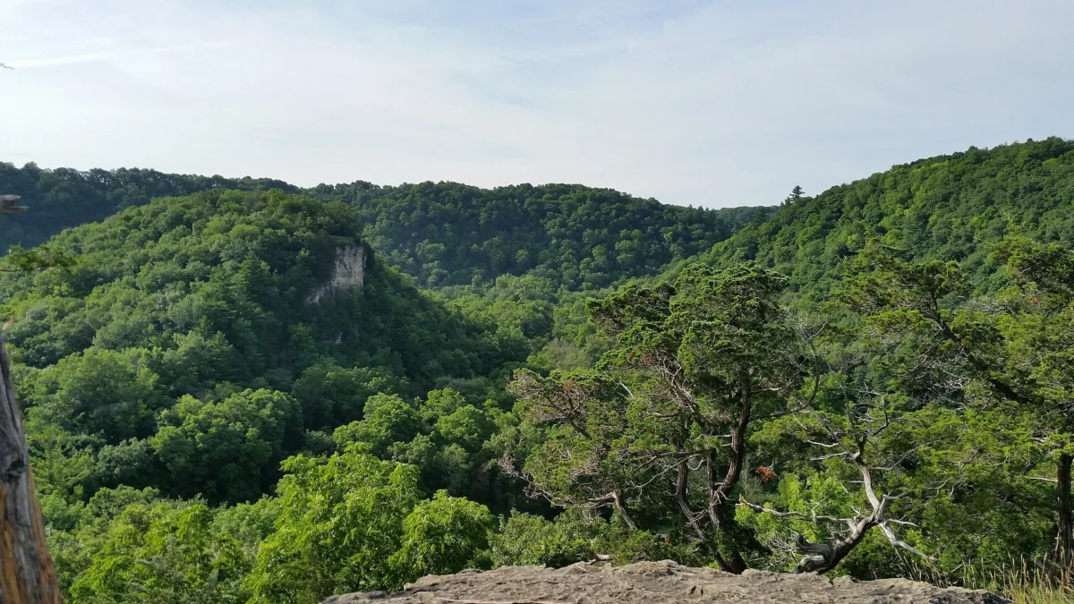 Rafting on the Whitewater River at Whitewater State Park, Minnesota