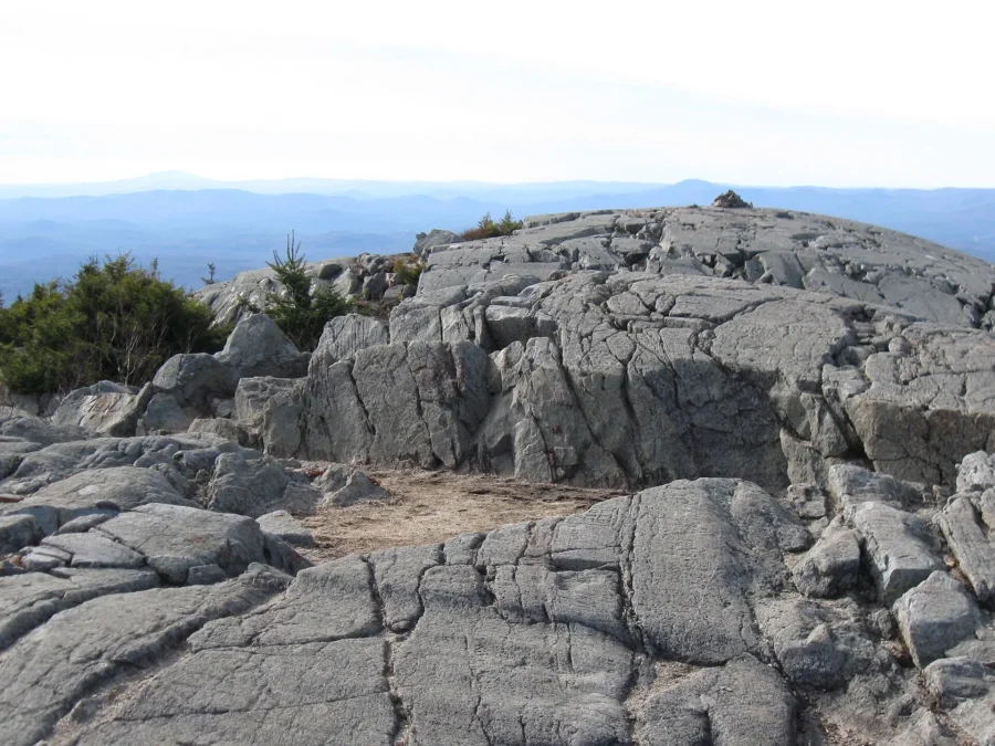 Winslow State Park 49 Bare granite summit of Mount Kearsarge, reached by trail from Winslow State Park, New Hampshire